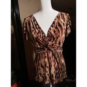 JTB leopard print top size large